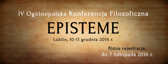 Episteme (konferencja) - Fundacja Tygiel